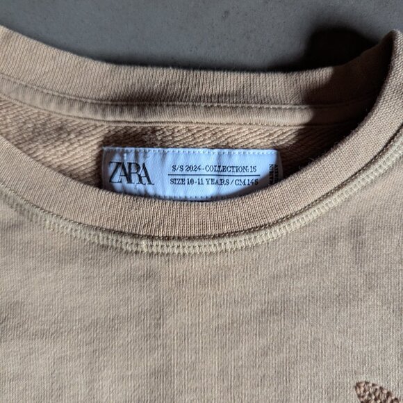 Zara Kids | EMBROIDERED FLORAL SWEATSHIRT, LIMITED EDITION - Picture 7 of 16
